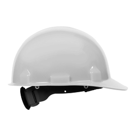 SureWerx™ White Jackson Safety® SC-6 HDPE Cap Style Hard Hat With Ratchet/4 Point Ratchet Suspension