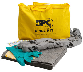 Brady® 4" X 16" X 20" SPC® Yellow PVC Portable Spill Kit