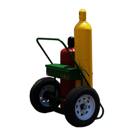 Saf-T-Cart Dual Cylinder Cart With Pneumatic Wheels And Continuous Handle