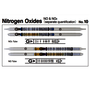 Gastec™ Glass Nitric Oxide/Nitrogen Dioxide Twin Detector Tube, White To Yellowish Orange Color Change