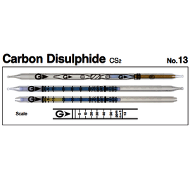 Gastec™ Glass Carbon Disulfide Detector Tube, Blue To Yellow Color Change