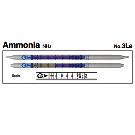 Gastec™ Glass Ammonia Low Range Detector Tube, Purple To Yellow Color Change