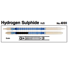Gastec™ Glass Hydrogen Sulfide Extra High Range Detector Tube, Pale Blue To Blackish Brown Color Change