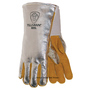 Tillman™ Tillman® Large 14" Silver/Brown Aluminized Carbon Kevlar® And Cowhide Heat Resistant Left Glove With 14" Gauntlet Cuff And Wool Lining And Reinforced Wing Thumb
