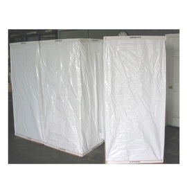 TM Poly 31" X 36 1/2" White Polyethylene Decontamination Shower