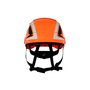 3M™ Orange SecureFit™ X5007VX-ANSI ABS Cap Style Safety Helmet With 6 Point Ratchet Suspension