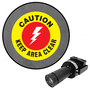 Visual Workplace Inc 100W Multi Caution Keep Area Clear Virtual Safety LED Projector