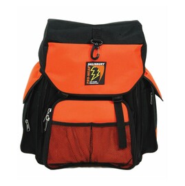 Salisbury by Honeywell Orange And Black Nylon Blend Backpack With Clip And Zipper Closure