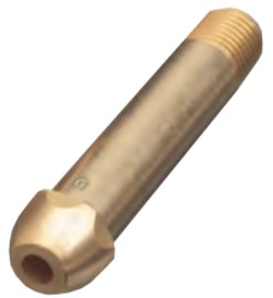 Western 1/4" NPT X 3" Brass 3,000 psig Argon, Helium and Nitrogen Hose Nipple With Check Valve And ReverseWestern 1/4" NPT, 3" Stainless Steel 3000 PSIG Regulator Nipple With Reverse Flow Check Valve