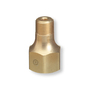 Western CGA-580 Check Valve X 1/2" NPT Male Brass 3000 psig Outlet Adapter (For Manifold Pipelines)