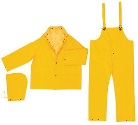 MCR Safety® Small Yellow Classic/Classic Plus .35 mm Polyester/PVC Suit