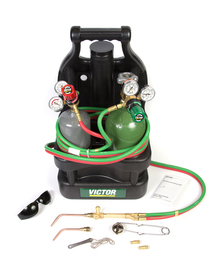Victor® Portable Tote Light Duty Acetylene Welding Outfit CGA-540/CGA-201 (With Tanks)