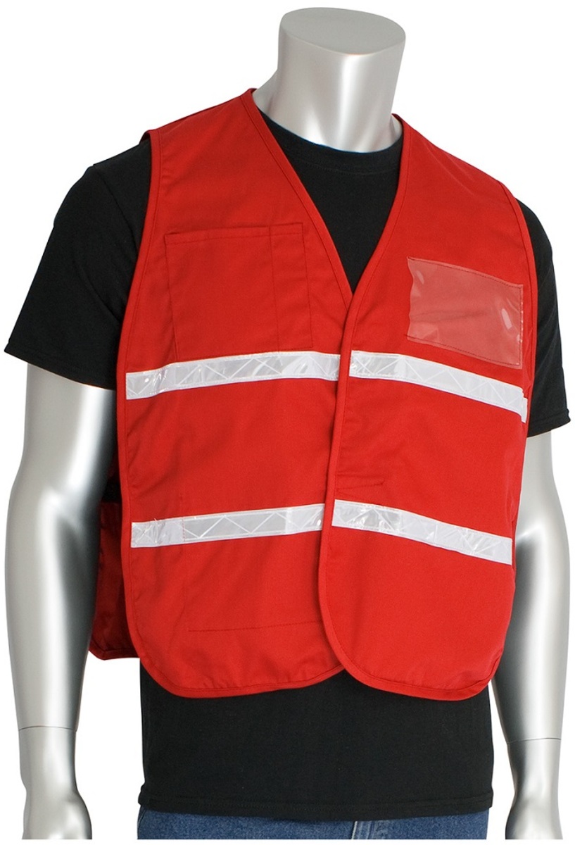 Pip Vests Airgas - PIP3002508/M-XL - PIP Global Safety® Red PIP Global Safety ...