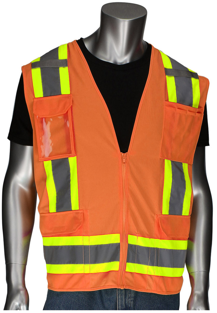 Pip Vests Airgas - PIP302-0500D-OR/M - PIP Global Safety® Medium Hi-Vis Orange ...