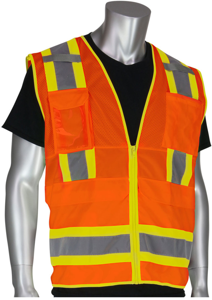Pip Vests Airgas - PIP3020700OR/2X - PIP Global Safety® 2X Hi-Vis Orange Mesh ...