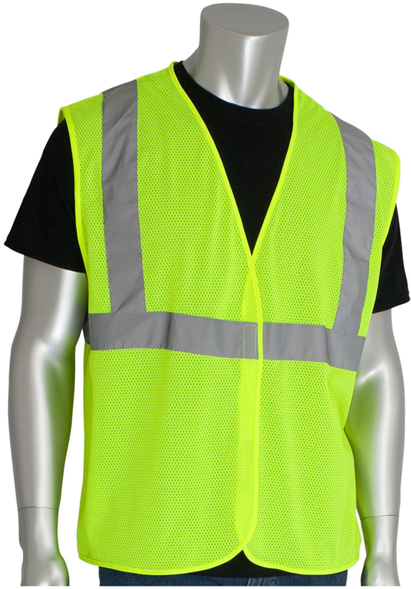Pip Vests Airgas - PIP302-MVGLY-5X - PIP Global Safety® 5X Hi-Vis Yellow Mesh ...