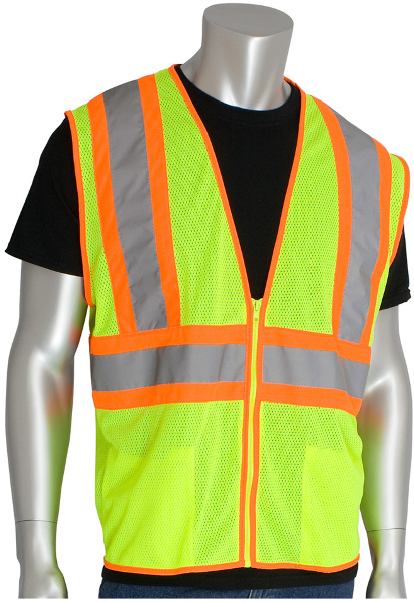 Pip Vests Airgas - PIP302-MVLY-M - PIP Global Safety® Medium Hi-Vis Yellow Mesh ...