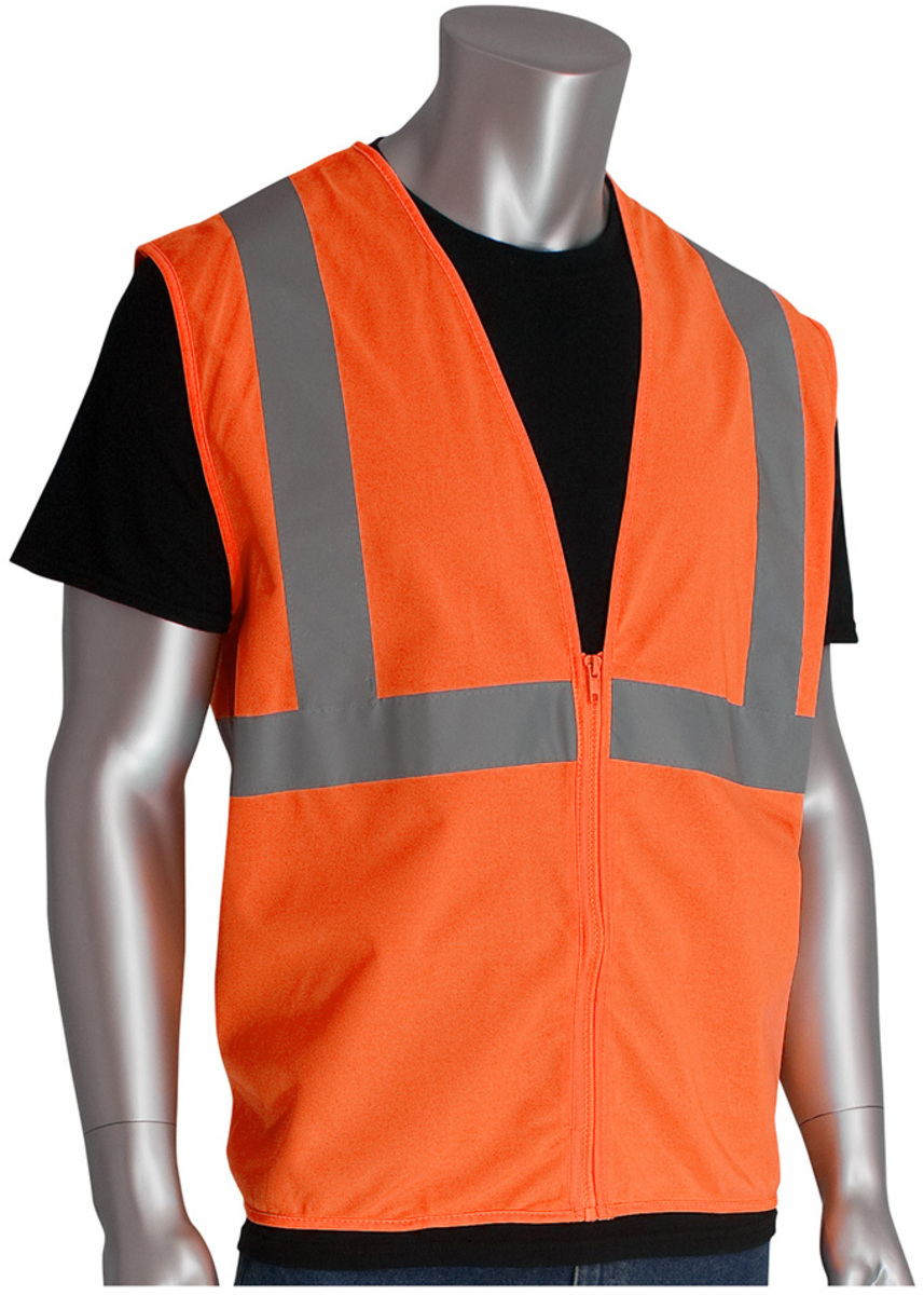 Pip Vests Airgas - PIP02WCENGZORL - PIP Global Safety® Large Hi-Vis Orange Tricot ...