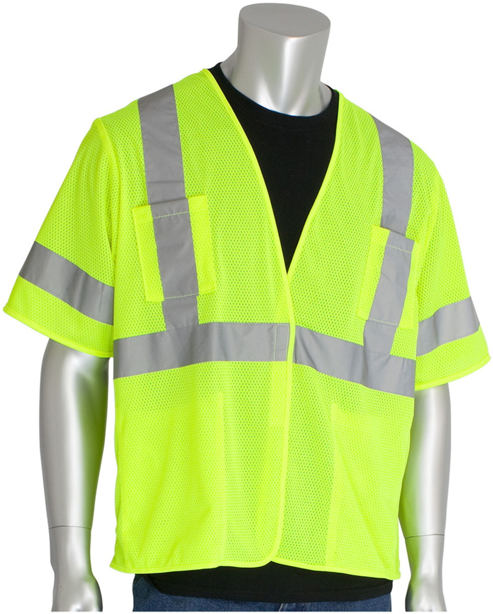 Pip Vests Airgas - PIP303HSVELY2X - PIP Global Safety® 2X Hi-Vis Yellow Mesh ...