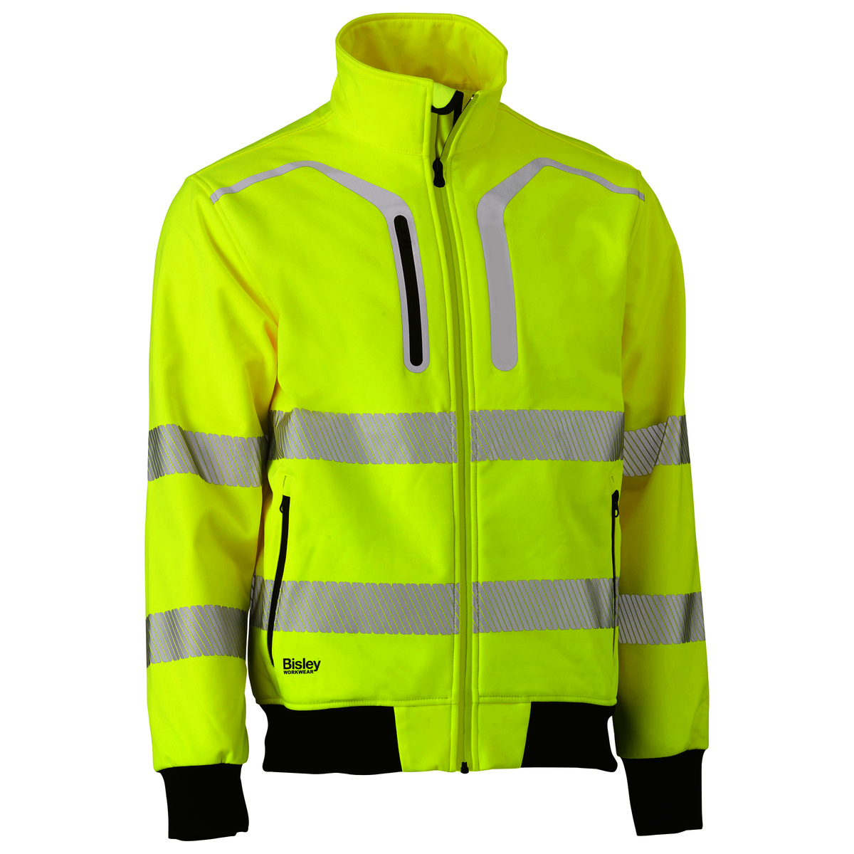 Bisley Taped Hi Vis Soft Shell Bomber Jacket
