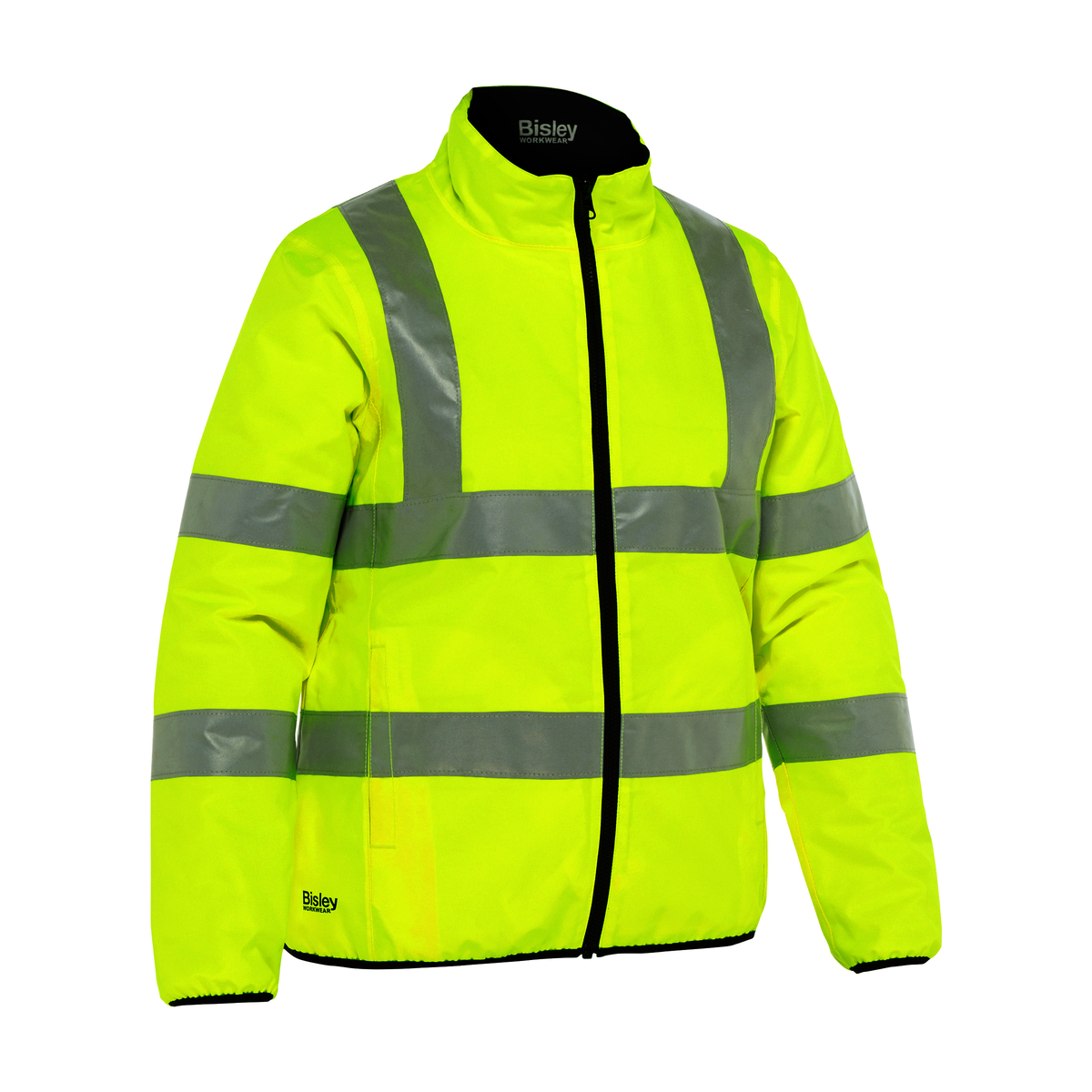 Airgas PIP333W6350HYELL Protective Industrial Products Women's Large  Hi-Viz Yellow Bisley Polyester/Polyurethane/Taffeta Reversible Jacket