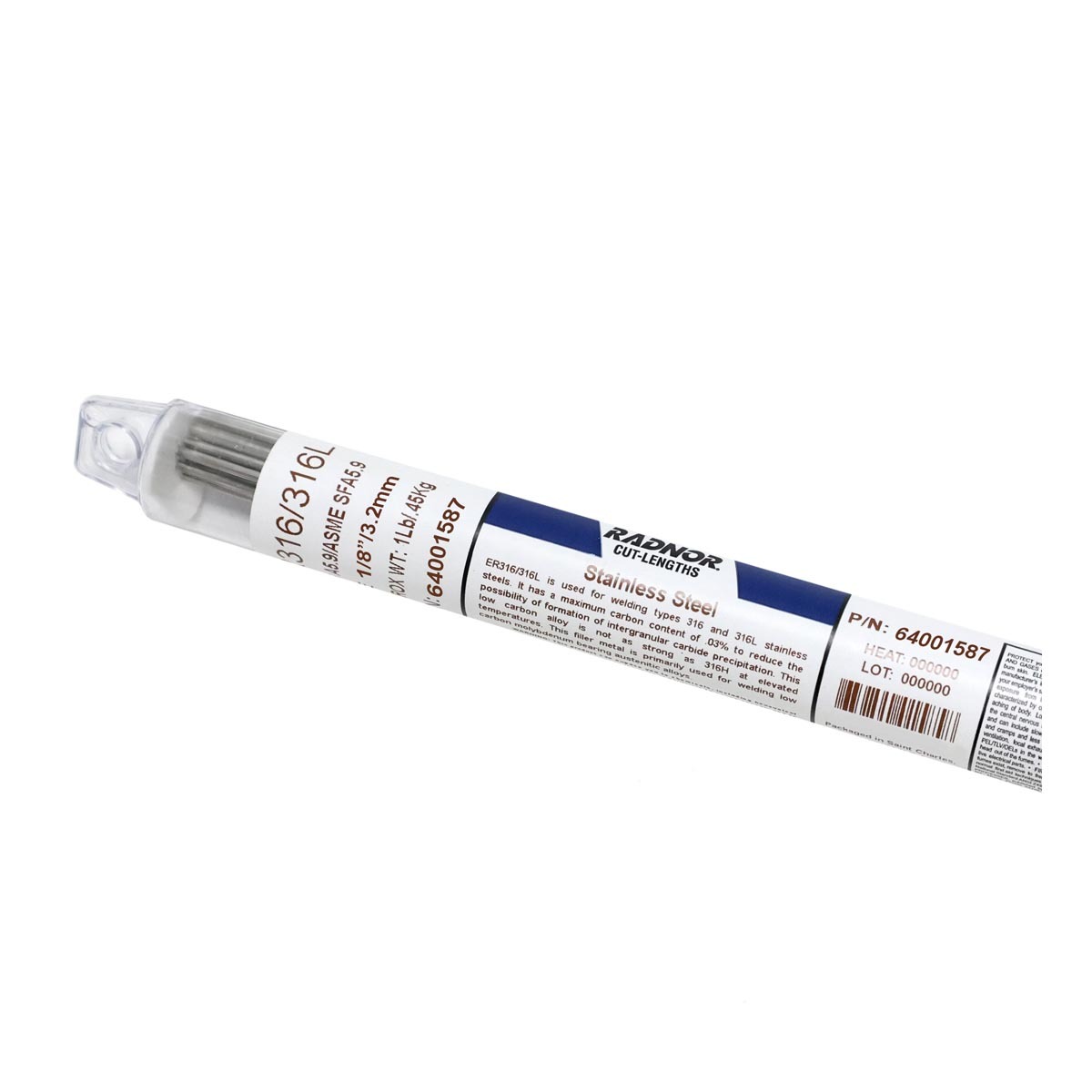 Airgas RAD64001587 1 8 X 36 ER316 316L RADNOR ER316L Stainless airgas-rad64001587-1-8-x-36-er316-316l-radnor-er316l-stainless