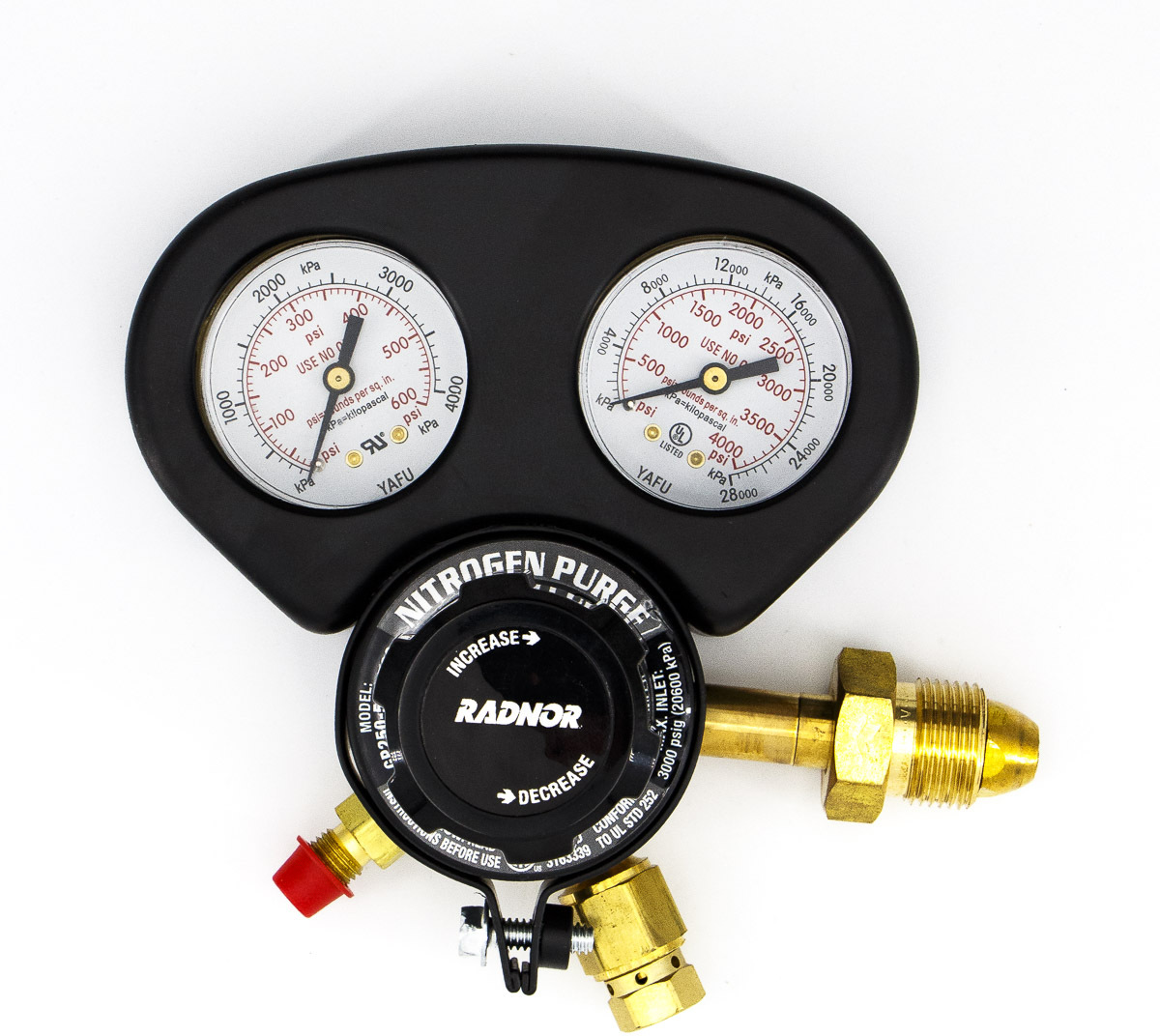 Airgas RAD64003044 Radnor® Medium Duty Nitrogen Single Stage Regulator