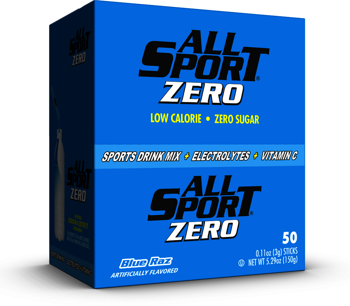 All Sport Zero 50-Count Drink Mix - Blue Raz 10122559 All Sport Zero 50-Count Drink Mix - Blue Raz 10122559