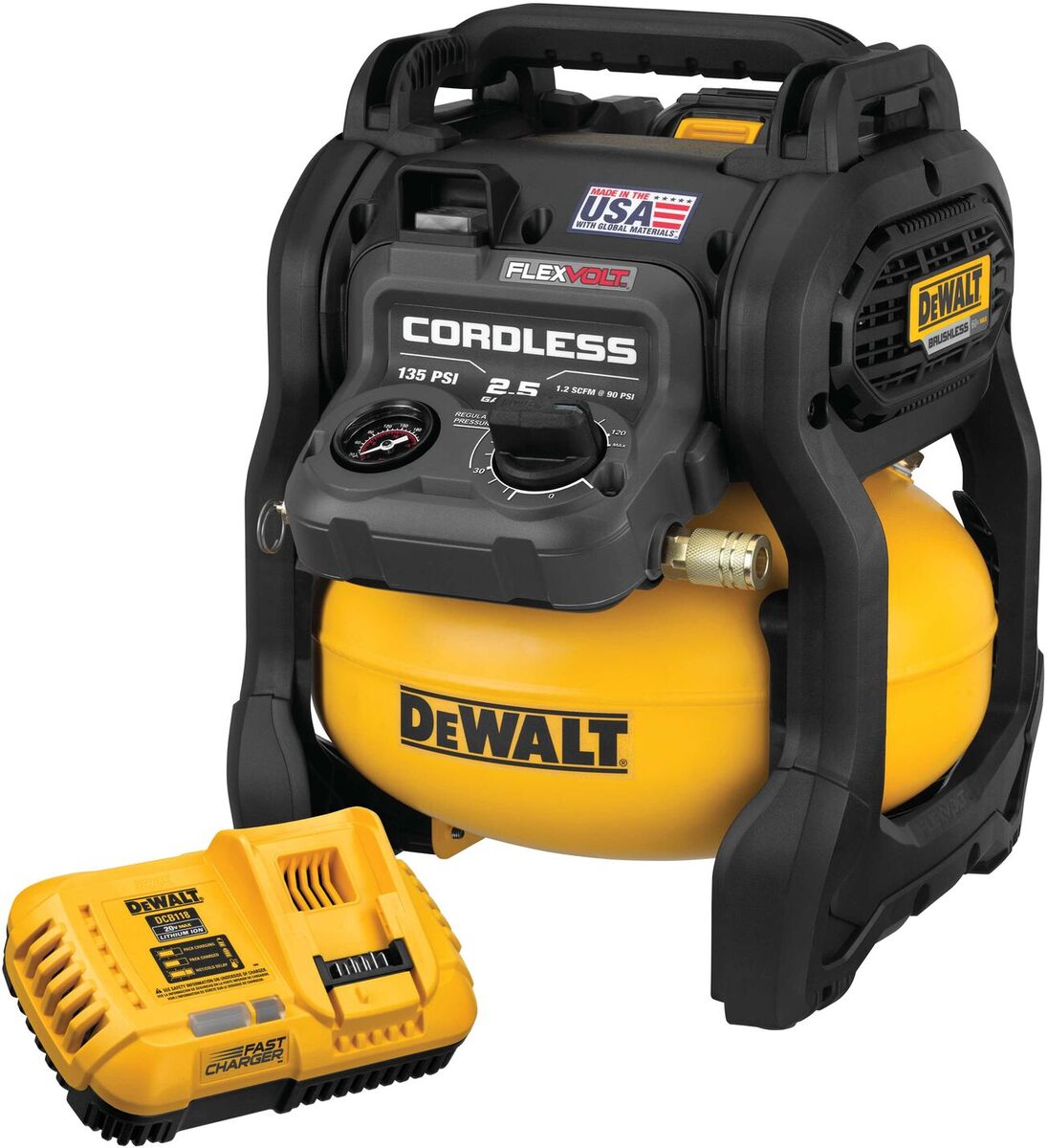 DEWALT HP Air Compressor With gal Tank