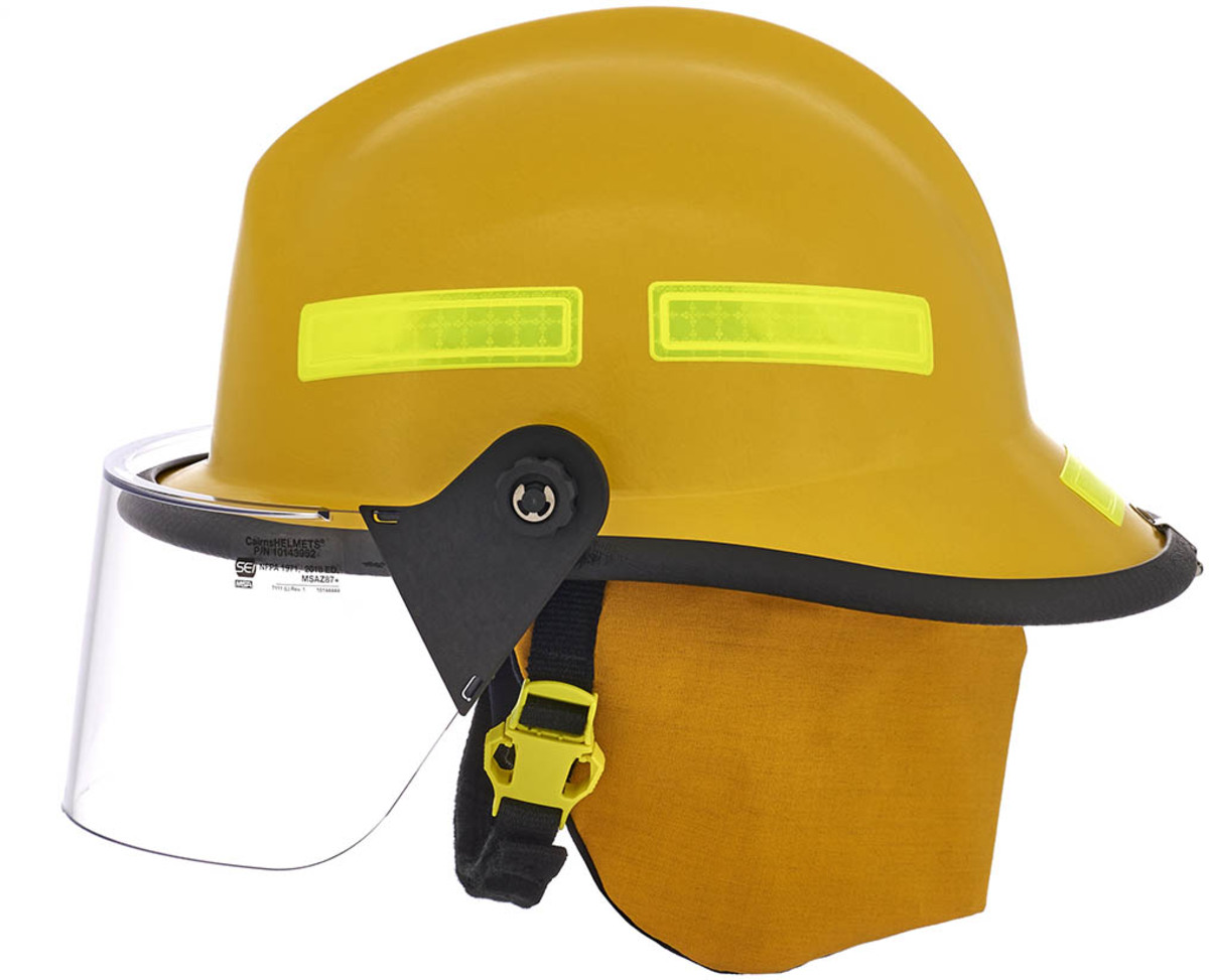 Airgas MSA664FSY MSA Yellow Cairns® Fiberglass Cap Style Fire