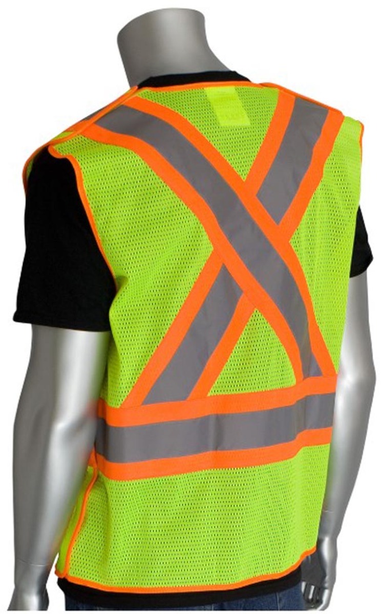 Pip Vests Airgas - PIP3020211LY6X - PIP Global Safety® 6X Hi-Vis Yellow Mesh ...