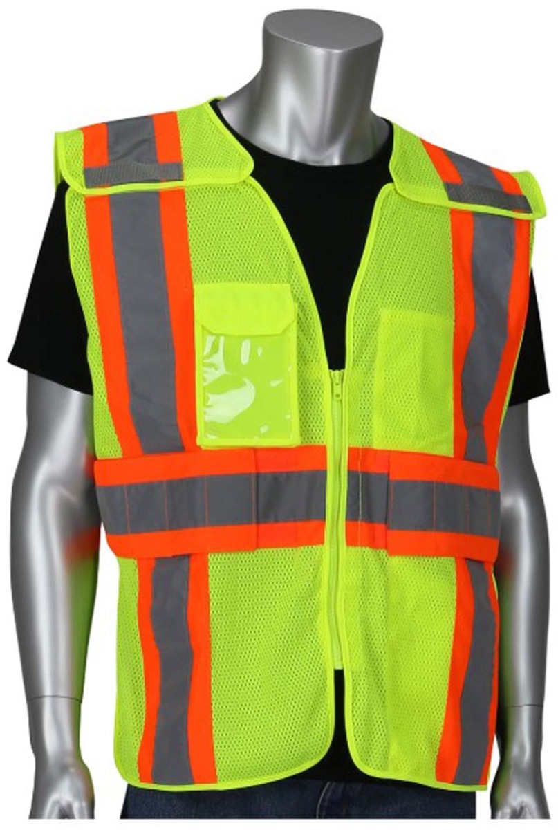 Pip Vests Airgas - PIP3020590LYMXL - PIP Global Safety® Medium - X-Large Hi-Vis ...