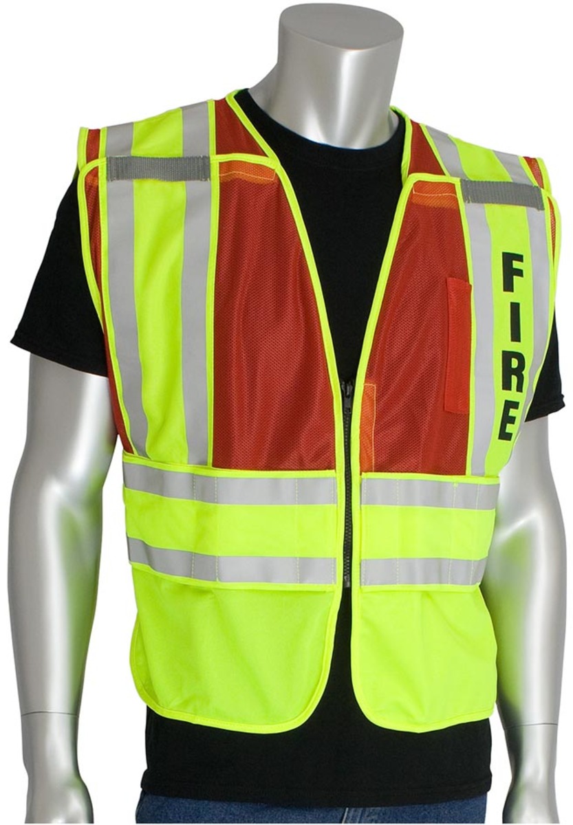Pip Vests Airgas - PIP302PSVRED25X - PIP Global Safety® 2X - 5X Red Mesh ...