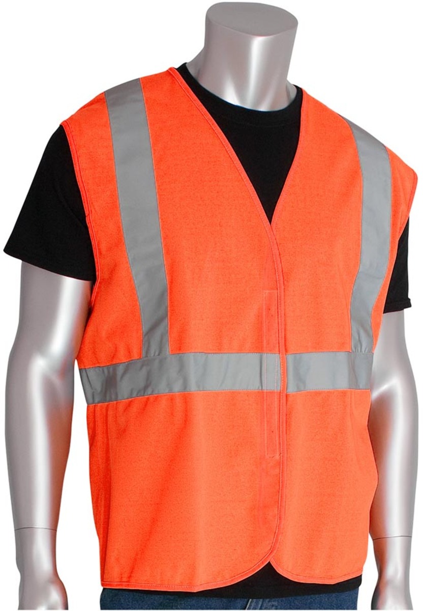Pip Vests Airgas - PIP302WCENGOR3X - PIP Global Safety® 3X Hi-Vis Orange Tricot ...