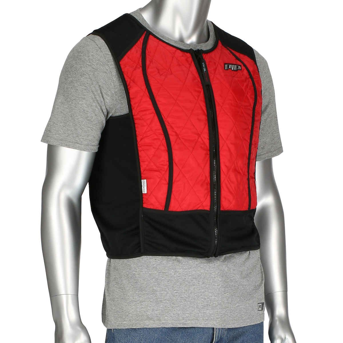 Airgas PIP390-EZHYPC-3X Protective Industrial Products 3X Red EZ-Cool®  Max Multi-Layered Nylon/Hyperkewl® Plus™ Phase Change Cooling Vest
