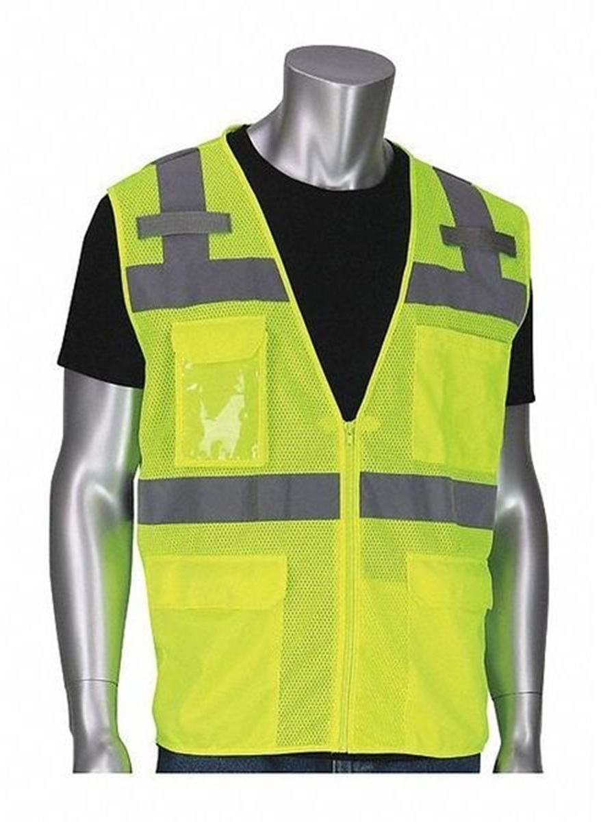 Pip Vests Airgas - PIP302-0750-LY/XL - PIP Global Safety® X-Large Hi-Vis Yellow ...