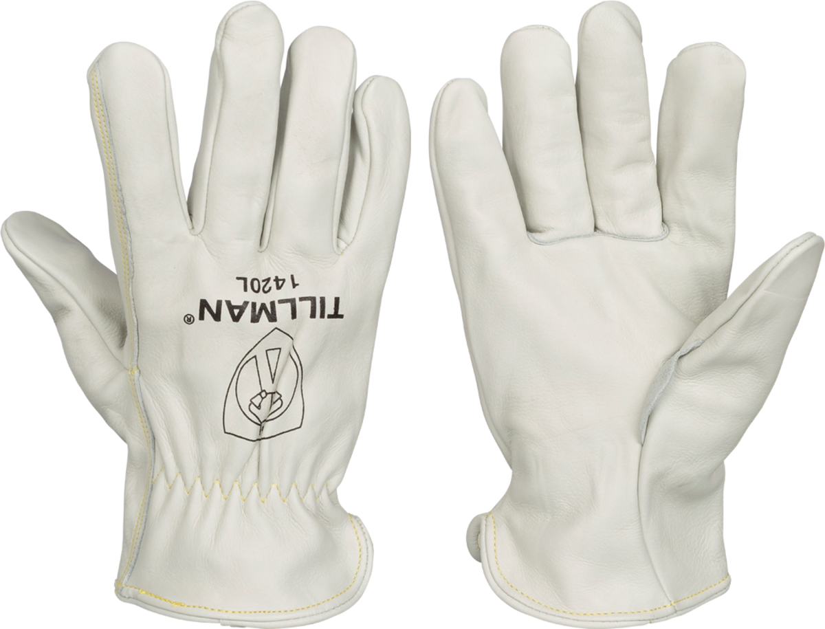 Airgas - TIL1420L - Tillman® Large White Cowhide Unlined Drivers Airgas - TIL1420L - Tillman® Large White Cowhide Unlined Drivers