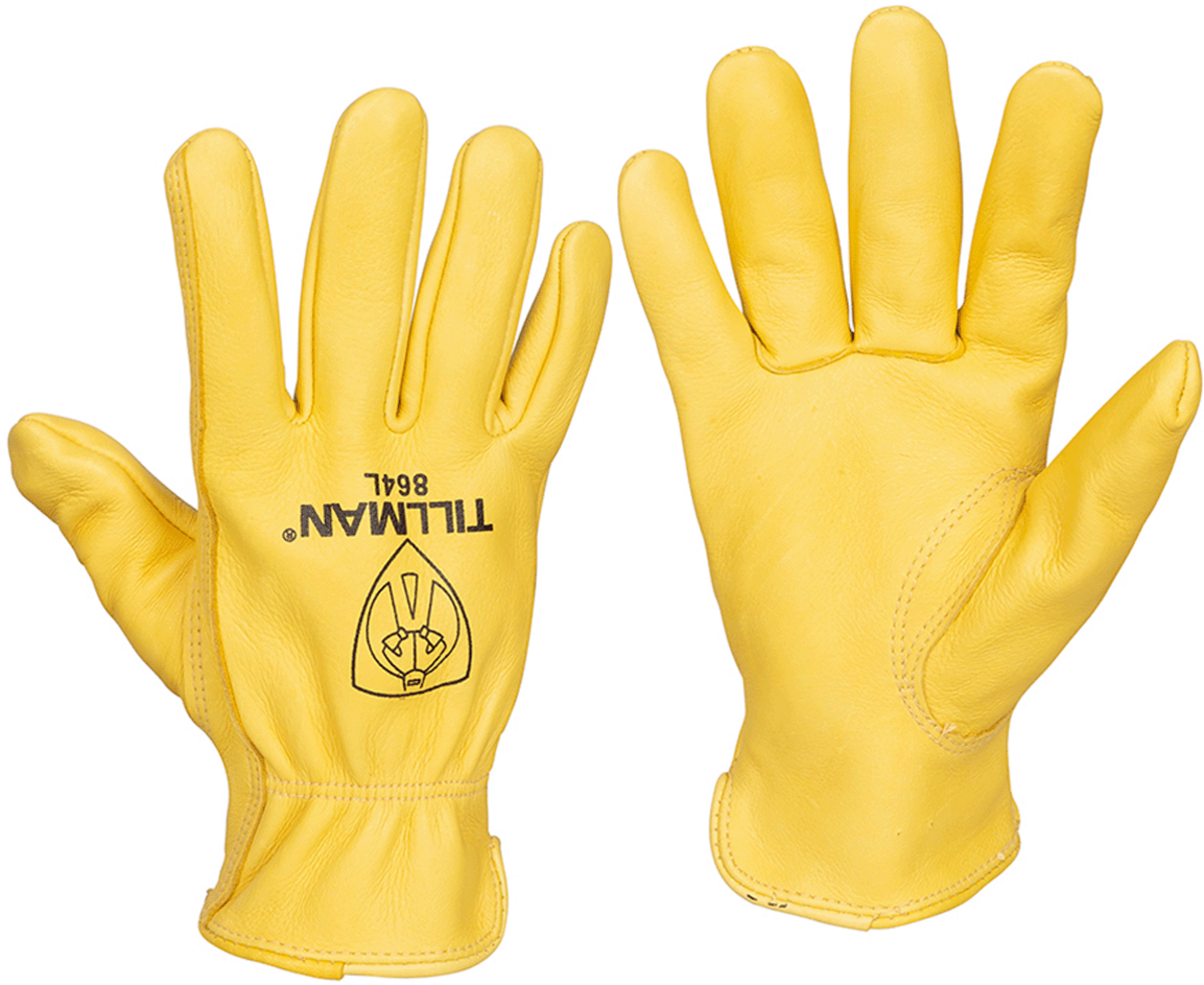 Airgas - TIL864L - Tillman® Large Gold Deerskin Unlined Drivers Gloves Airgas - TIL864L - Tillman® Large Gold Deerskin Unlined Drivers Gloves