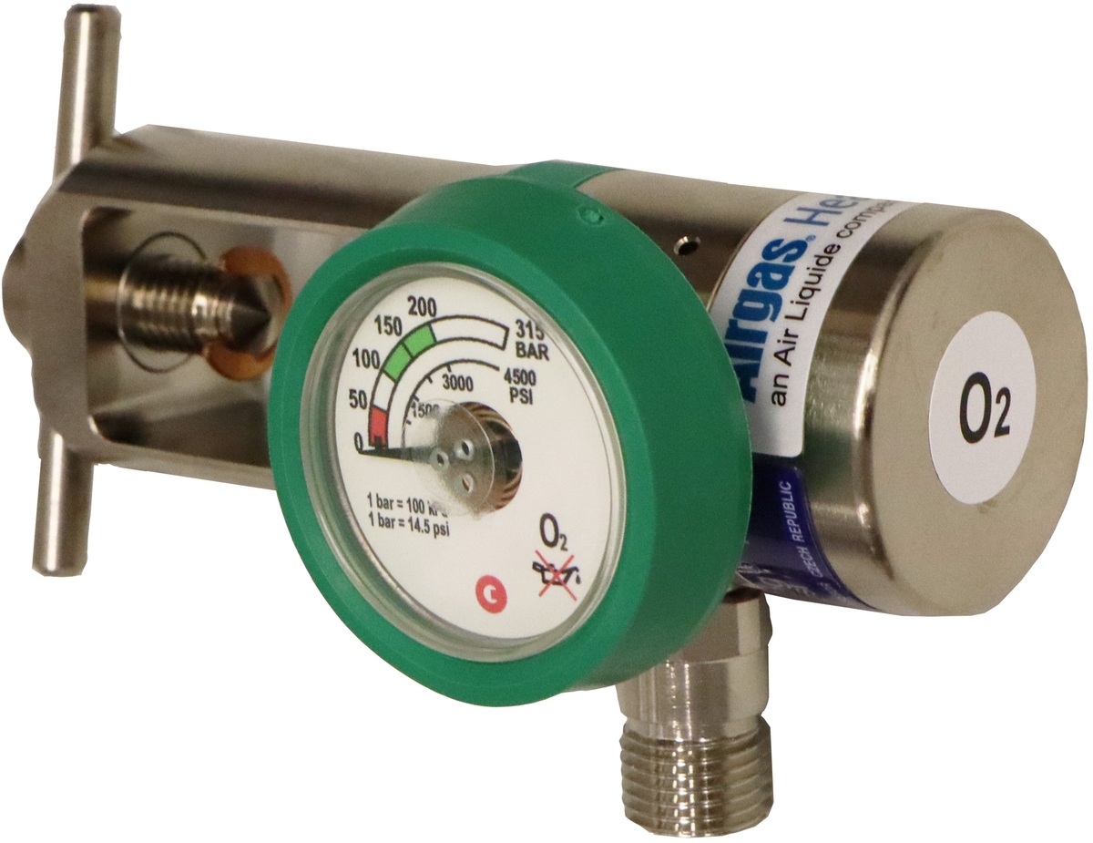Mfr O2 Tank Airgas - Y11HC870P50-AG - MediReg® II Medical Oxygen (O2) Cylindar ...