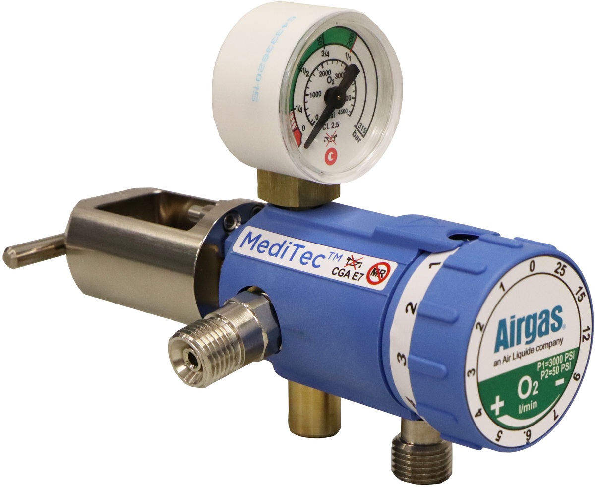 Airgas Y11HC870T650AG MediTec™ Medical Oxygen Cylinder Regulator