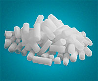 Dry Ice Standard Pellets on light teal background