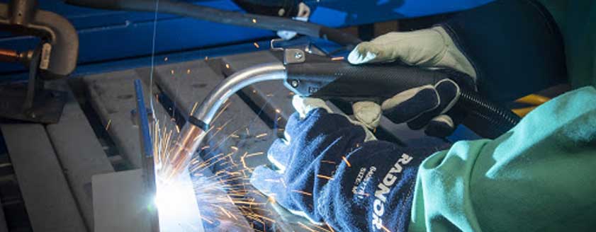 Close up of MIG welding