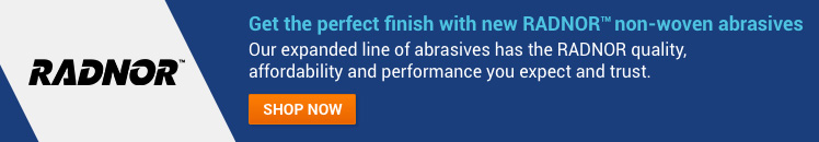 Shop NEW RADNOR non-woven abrasives Shop NEW RADNOR non-woven abrasives banner
