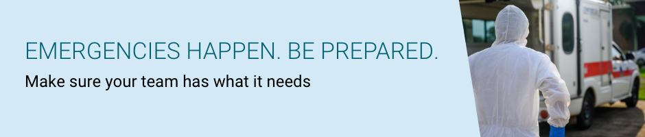 Emergencies happen. Be prepared. Make sure your team has what it needs