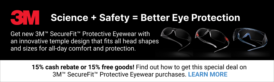 Banner for 3M Eyewear SecureFit Rebate