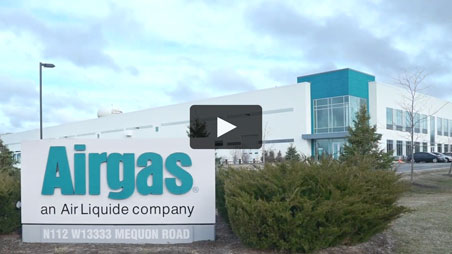 Exterior view of an Airgas distrobution center