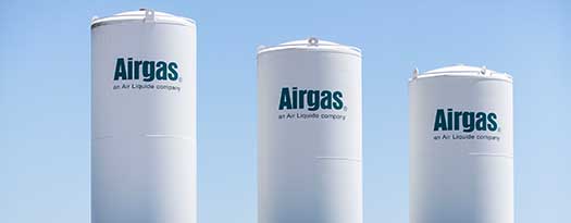 Three on-site Airgas Bulk gas towers