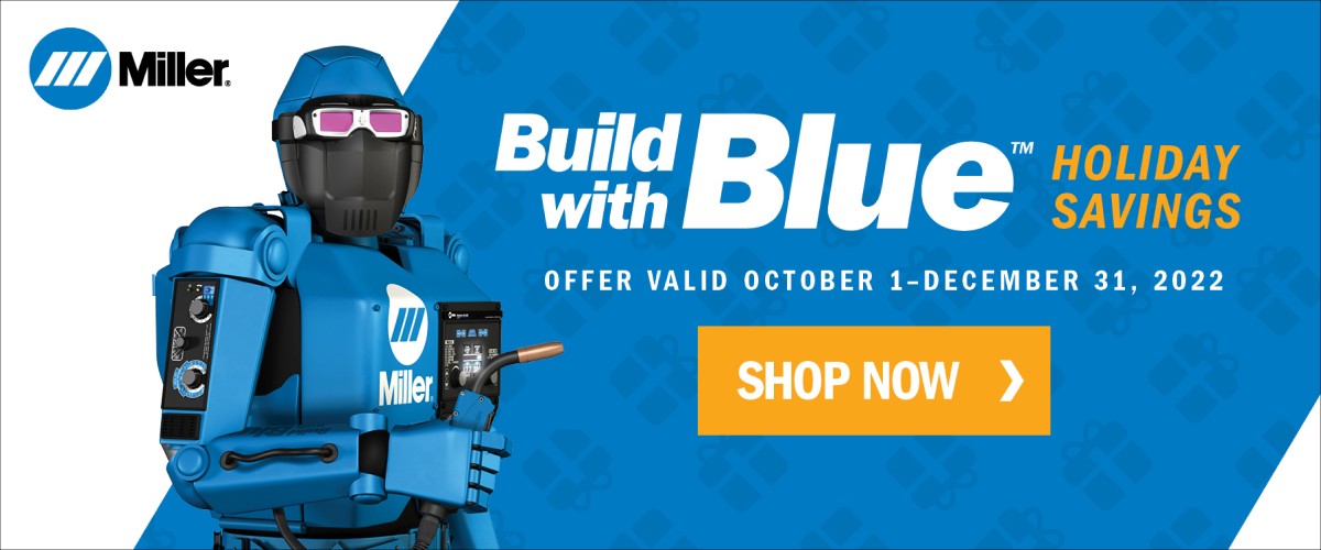 Banner with link to Build with Blue Promo page