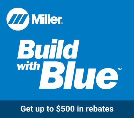 Products and logo Miller Build with Blue