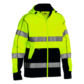 Protective Industrial Products X-Large Hi-Viz Yellow and Navy Bisley® Fleece/Polyester Sweatshirt